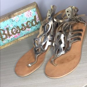 Gold metallic sandals Matisse